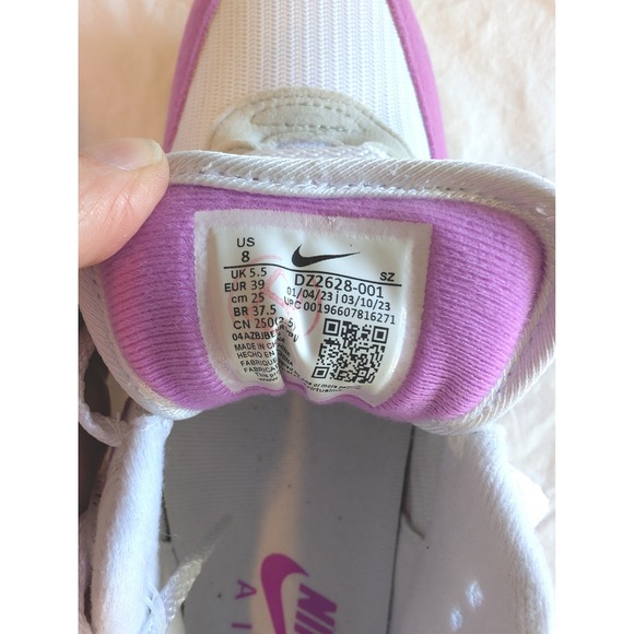 Nike Air Max 1 Women's Size 8 Pink White Tan Sneakers New Without Box - Picture 5 of 10